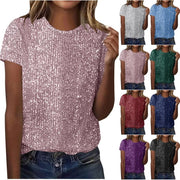 Sequin Commuter Top for Women - Loose Fit & Comfortable