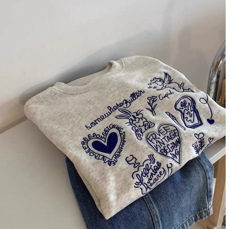 Cozy Heart Bunny Hoodie for Women