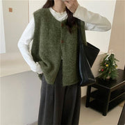 Casual Layered Knit Vest for Women