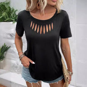 Chic Loose-fit Short-sleeve T-shirt for Women