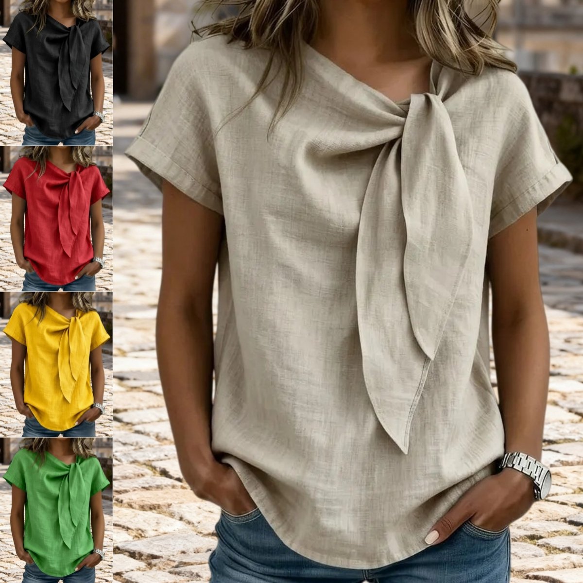 Summer Casual T-Shirt - Lightweight Everyday Top for Women