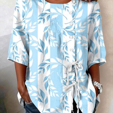 Unique 3D Graphic Long Sleeve Women's Top