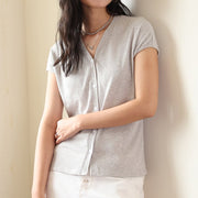 Skin-Friendly Linen Cardigan Top for Women