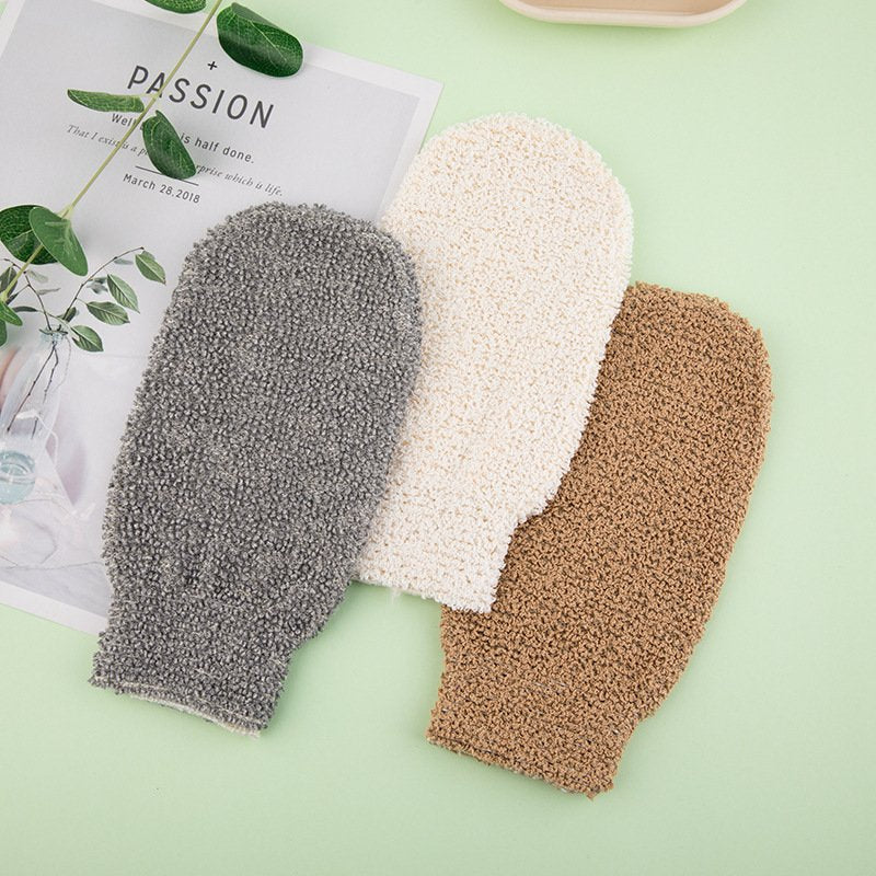 Exfoliating Bamboo Fiber Wash Mitts Set