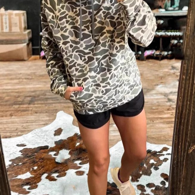 Retro Unisex Loose-Fit Hooded Sweatshirt Jacket