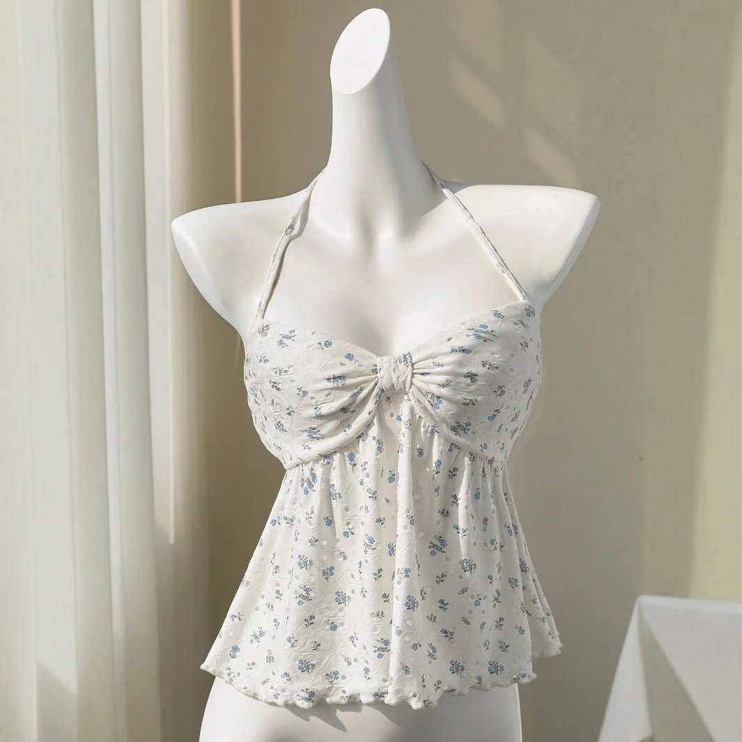 Fresh Floral Print Tank Top for Women