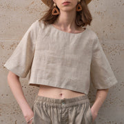 Loose Fit Summer Crop Top for Women