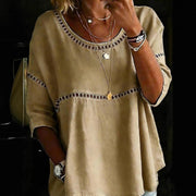 Casual Hollow-out Neckline Top for Women