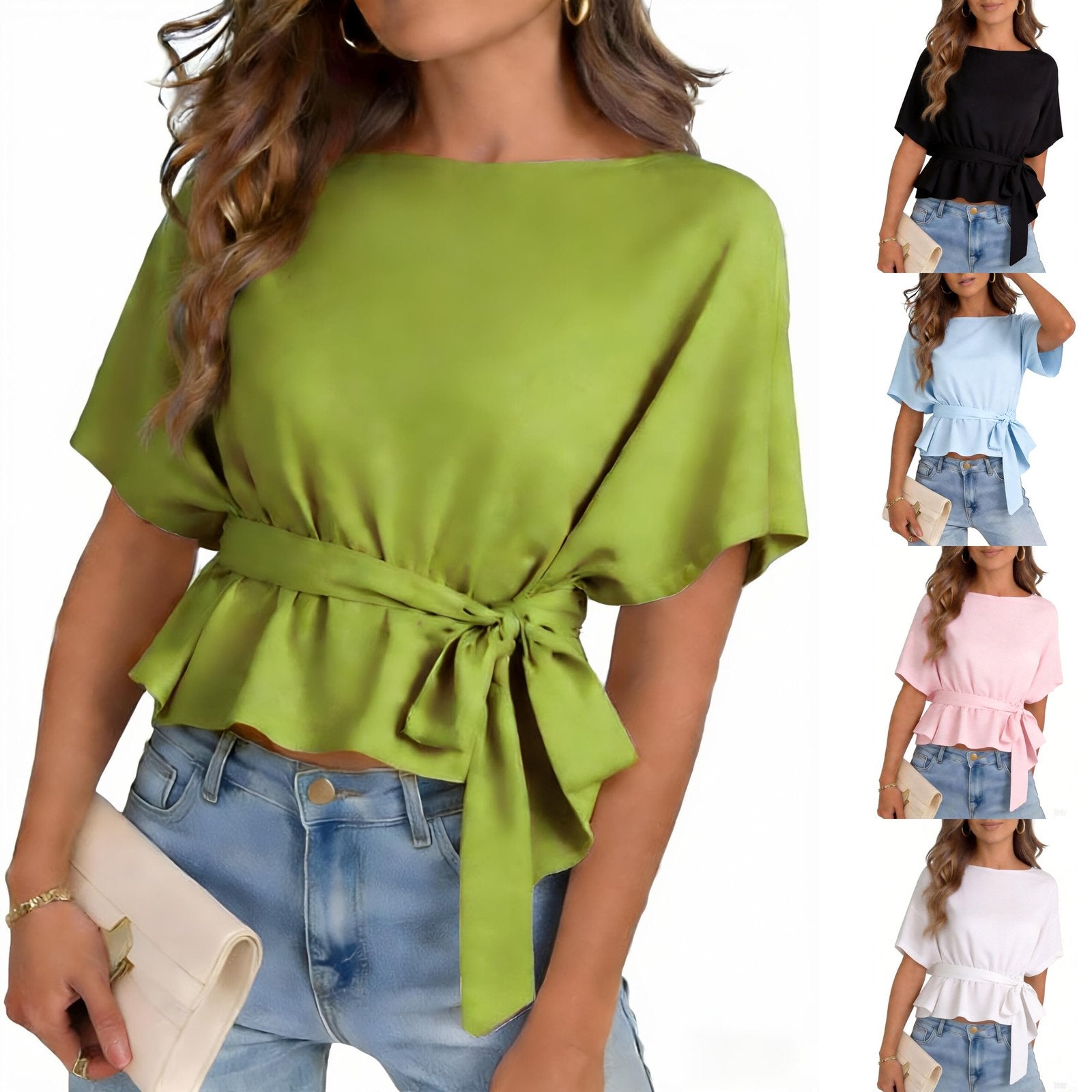 Elegant Off-the-Shoulder Lace-Up Top