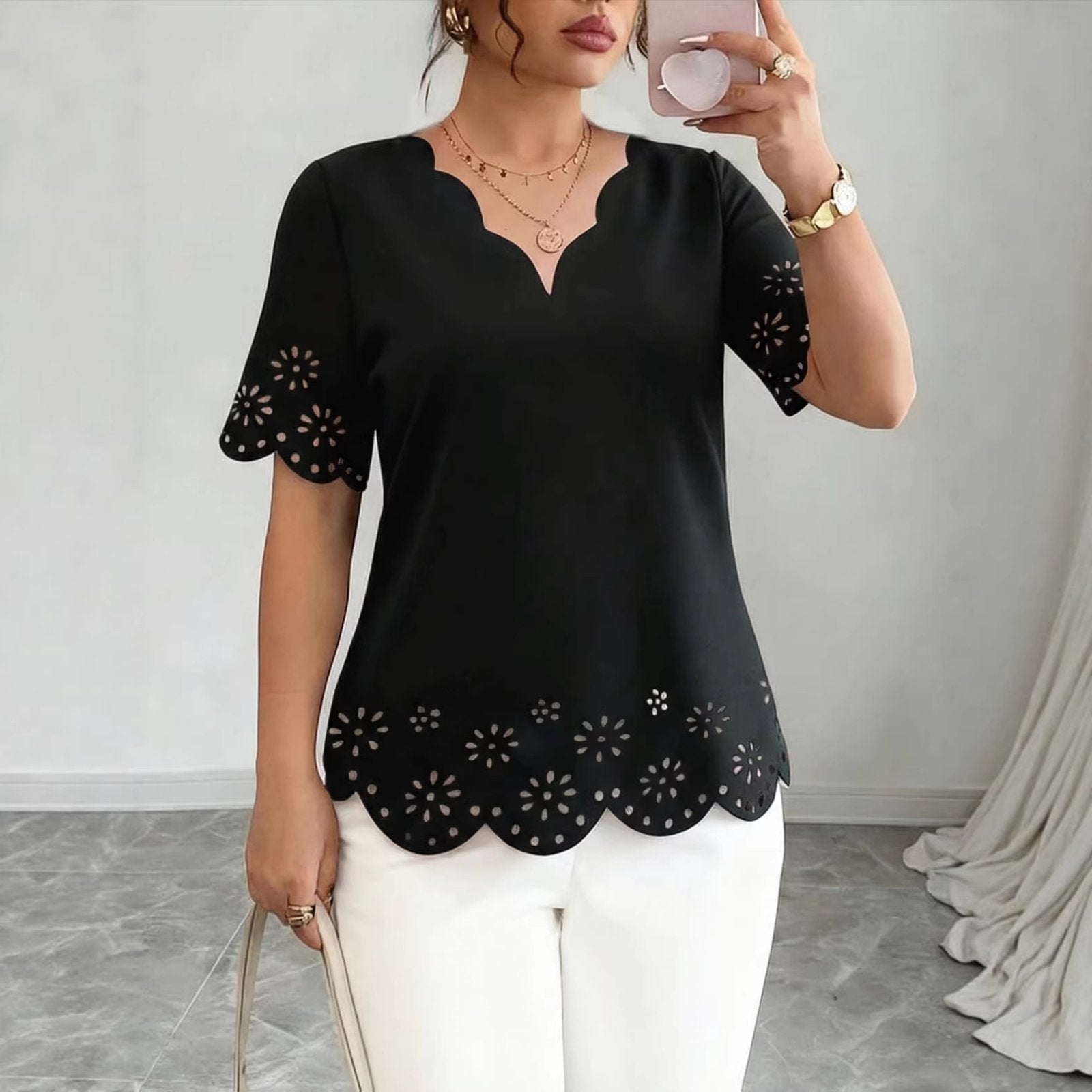 Elegant Wave Tee