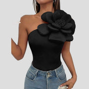 Sexy Off-The-Shoulder Floral Tank Top for Women