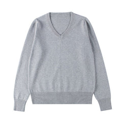 Cozy Dark Gray Long-sleeve Knit Top for Women
