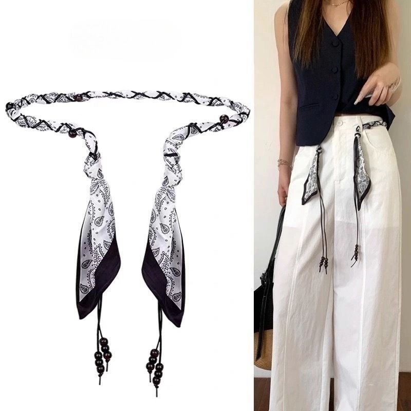 Trendy Woven Waist Cord Belt for Women