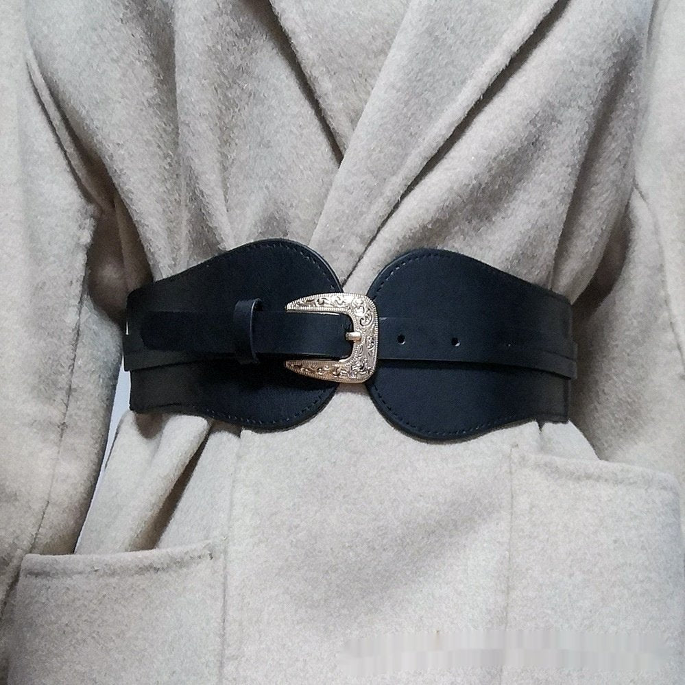 Retro Wide Elastic Belt for Women