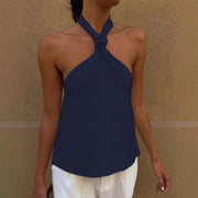 Slimming Camisole Top for Women - Off-Shoulder Halterneck