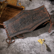 Medieval Brown Belt for Women - Wide Waist Accessory