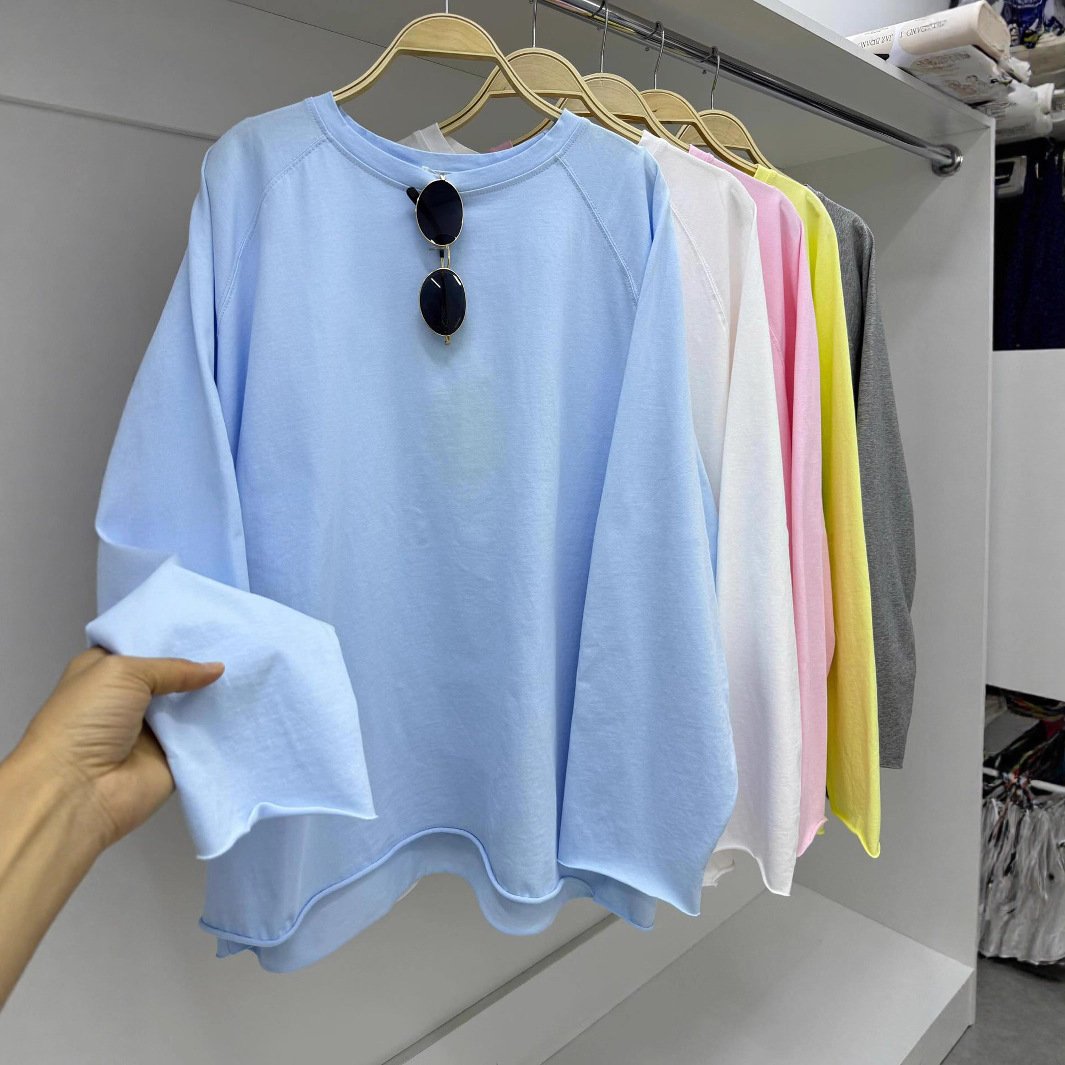 Loose-Fit Crew Neck Pullover