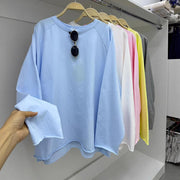 Loose-Fit Crew Neck Pullover