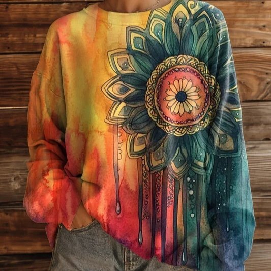Spring Autumn Crewneck Sweatshirt for Women