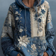 Plus-Size Women's Comfy Hooded Sweatshirt