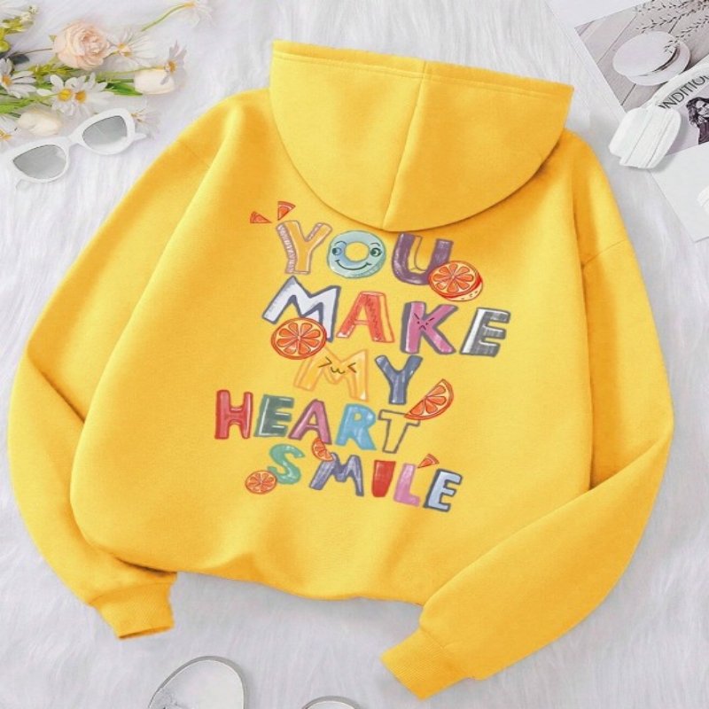 Smile with Every Wear: Graphic Hoodie for Women