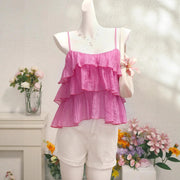 Yellow Ruffled Halter Top for Women