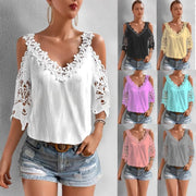 Versatile Color-Block T-Shirt for Women