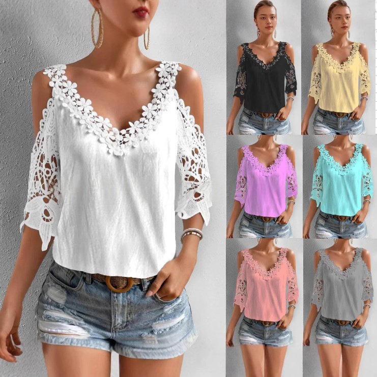 Versatile Color-Block T-Shirt for Women