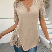 Elegant Casual Short Sleeve Top for Women