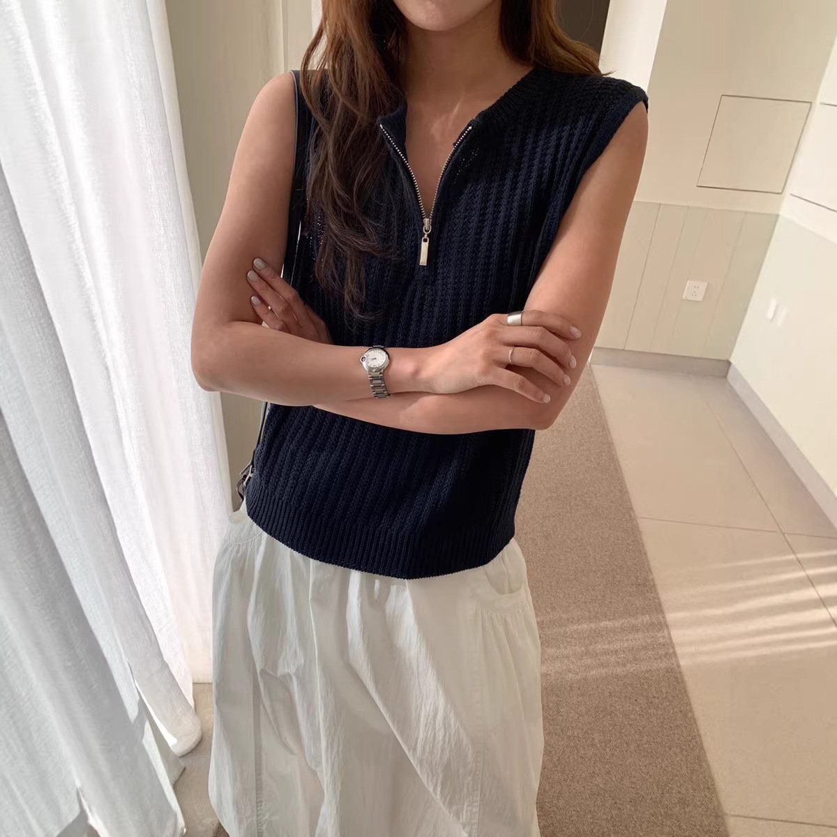 Women's Fashionable Ribbed Vest