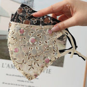Sequin Rose Face Mask for Women