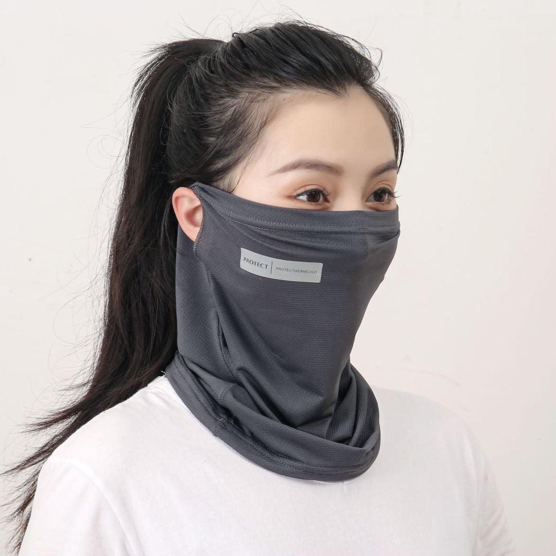 Protective Ice Silk Face Mask for Sun & UV Defense