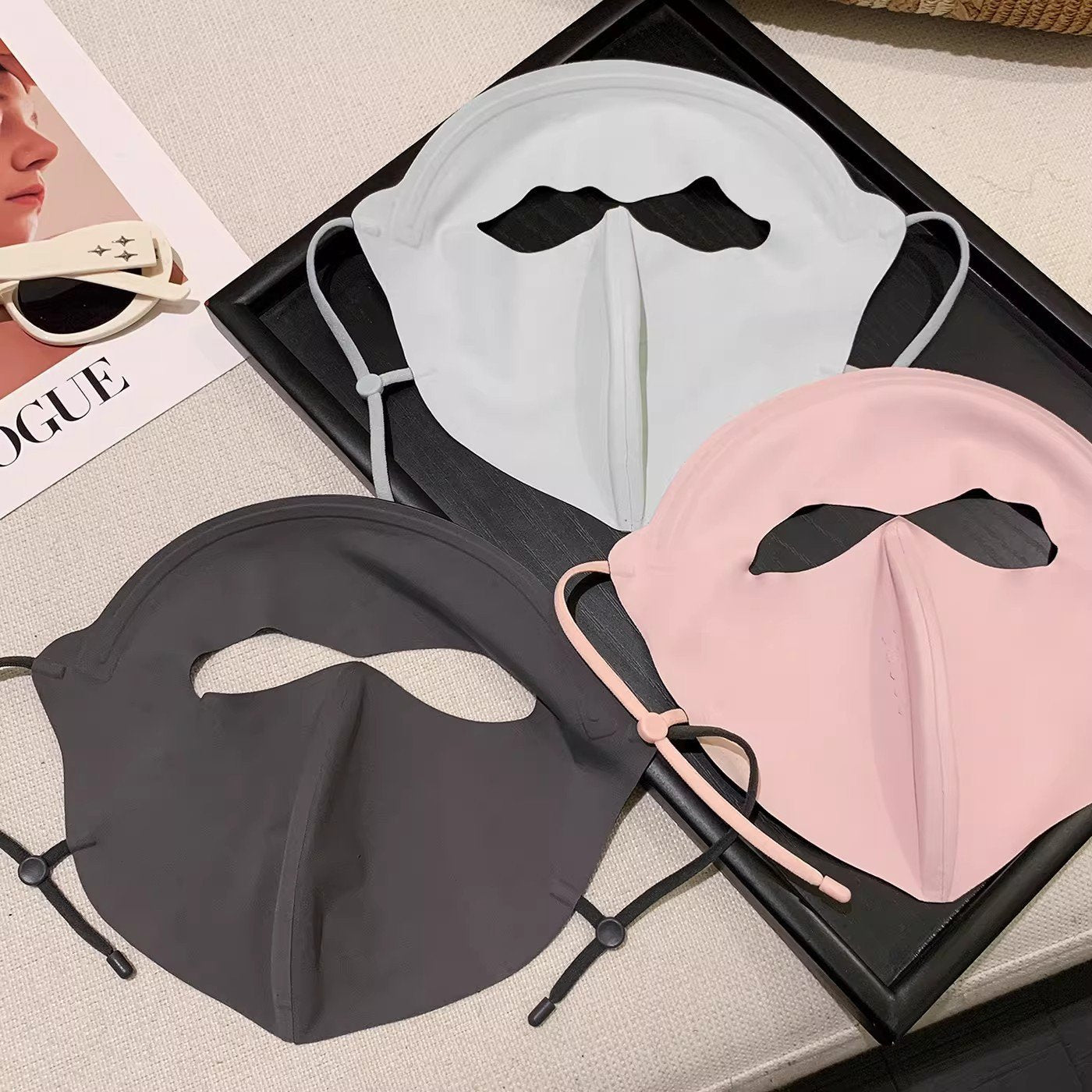 Full-Face Sun Protection Mask for Outdoor Use