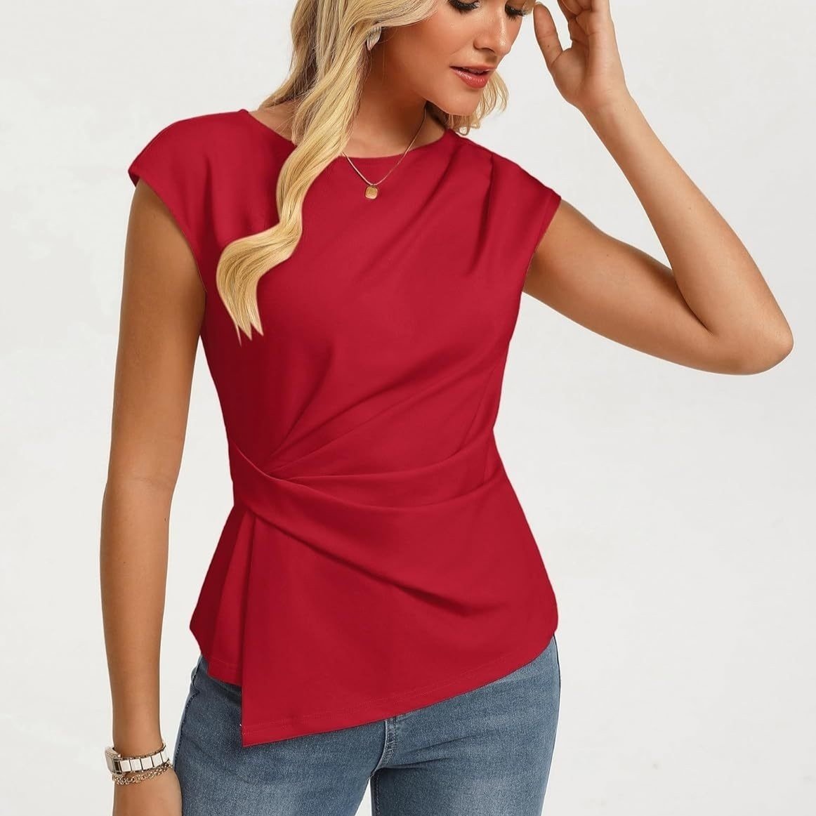 Elegant Asymmetric Tee for Women