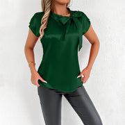 Satin Top for Women - Elegant Commuter Shirts