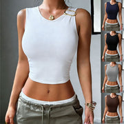 Sexy Round-Neck Camisole for Women - Slim Fit & Comfortable