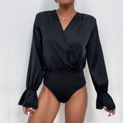 Elegant Long Sleeve Flare Jumpsuit for Women