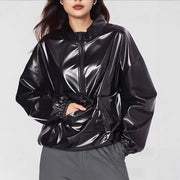 Mirrored Zip-up Hoodie for Women