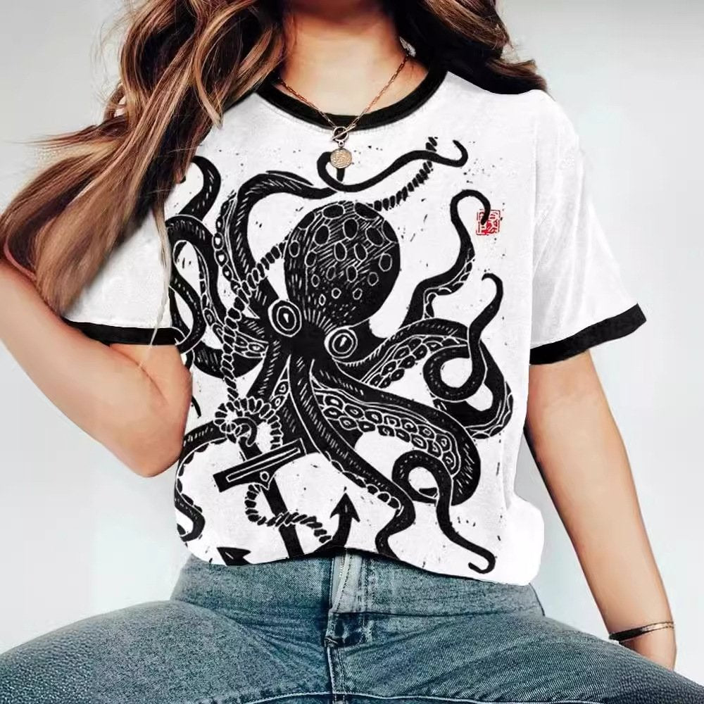 Octopus Print Tee