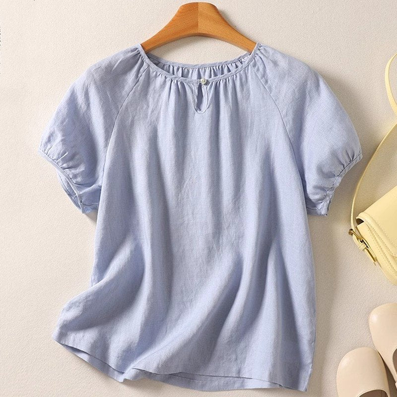 Women's Solid Color Casual T-Shirt