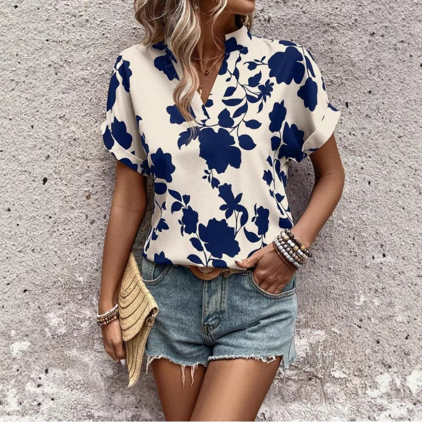 V-Neck Floral Top