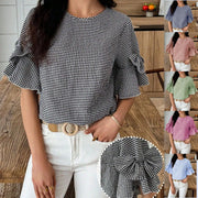 Casual Plaid Top