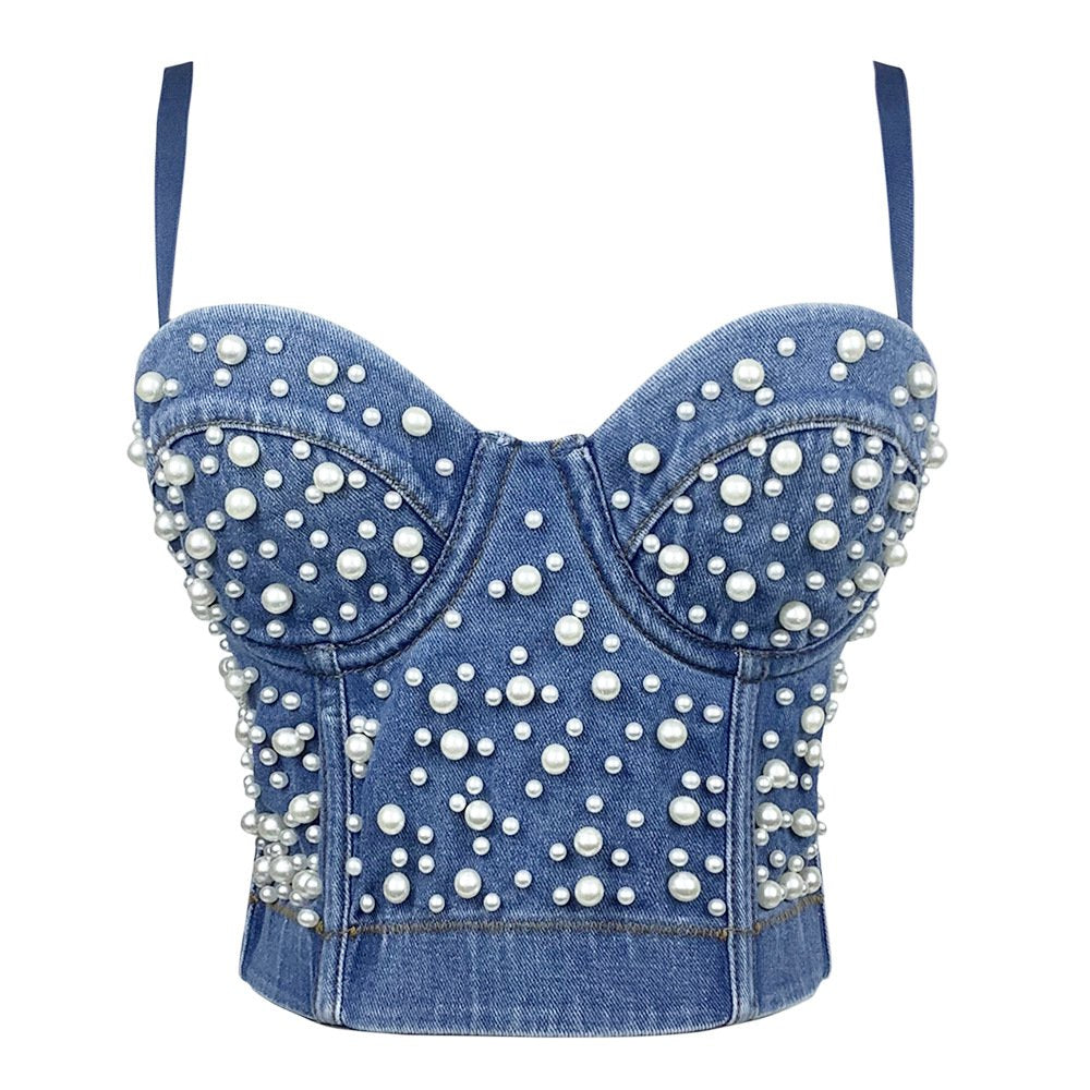 Sexy Denim Vest Shapewear