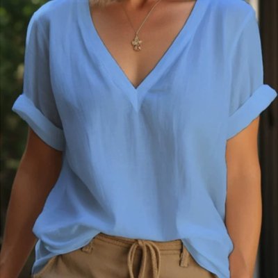 Elegant V-Neck Top