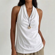 Sexy Backless Camisole Top for Women - Slim Fit Halter Neck