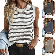 Sleeveless Striped Top