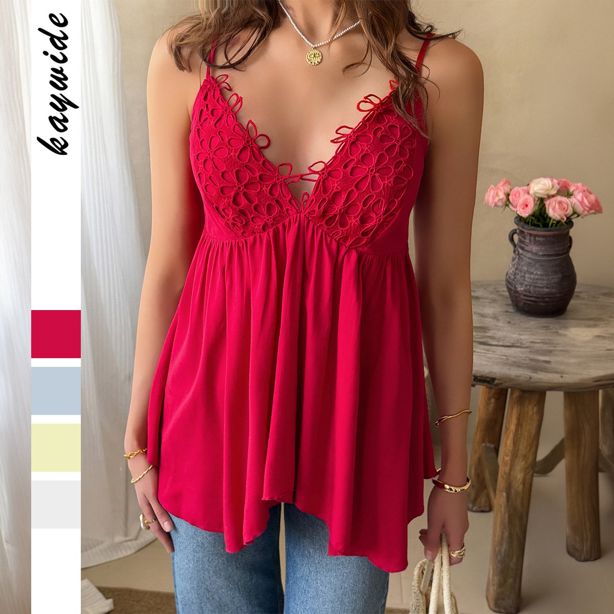 Sexy Lace Camisole V-Neck
