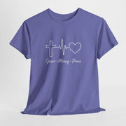 Purple Round Neck T-Shirt for Women