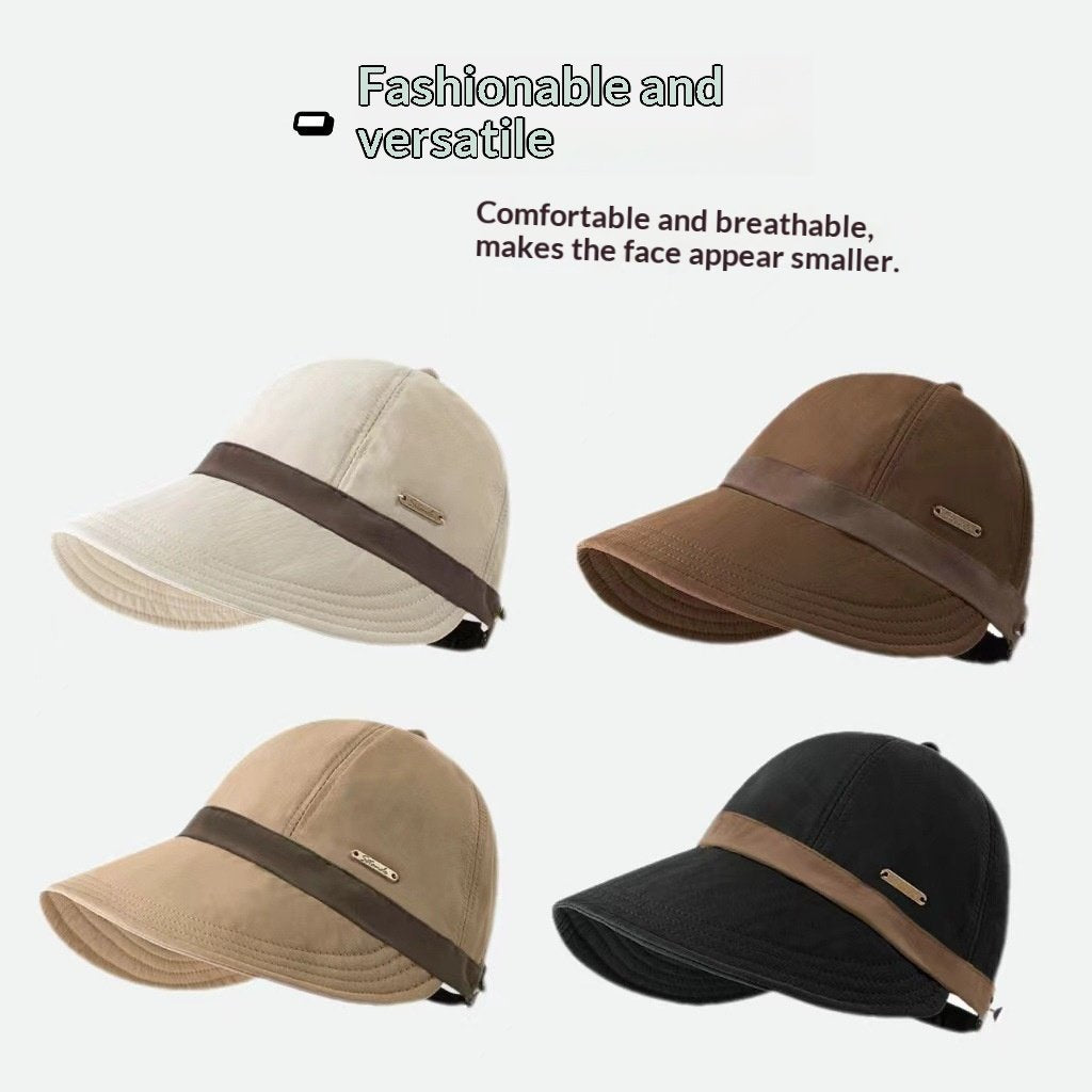 Wide-brimmed Baseball Cap for Women