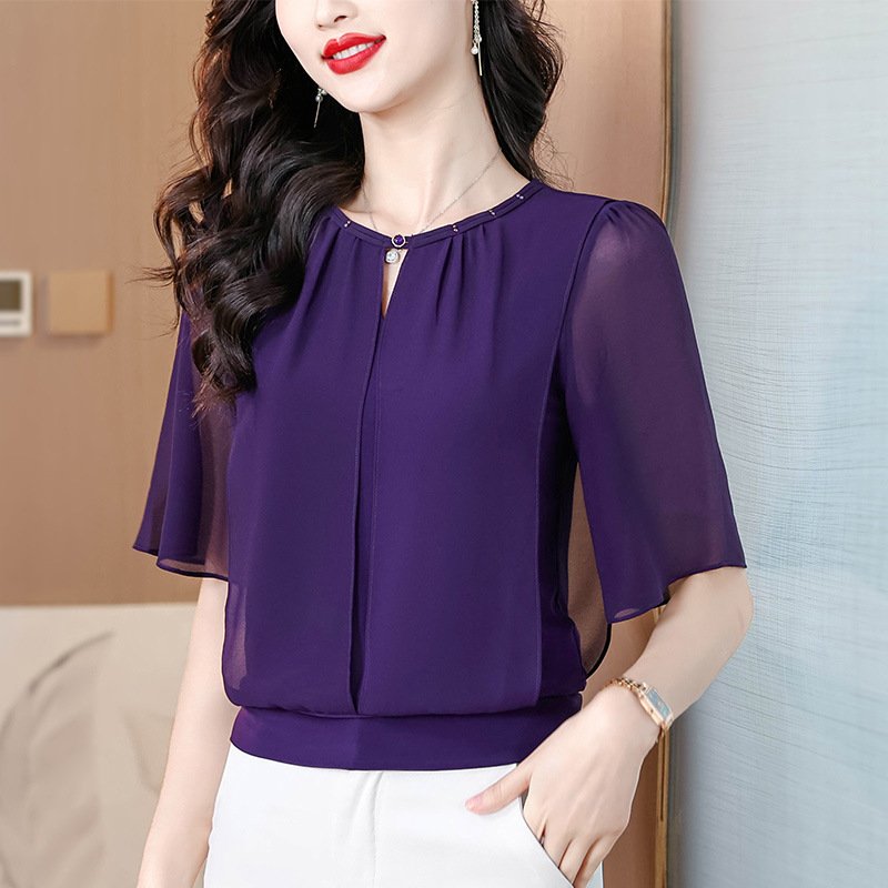 Chic Summer Chiffon Tops for Women